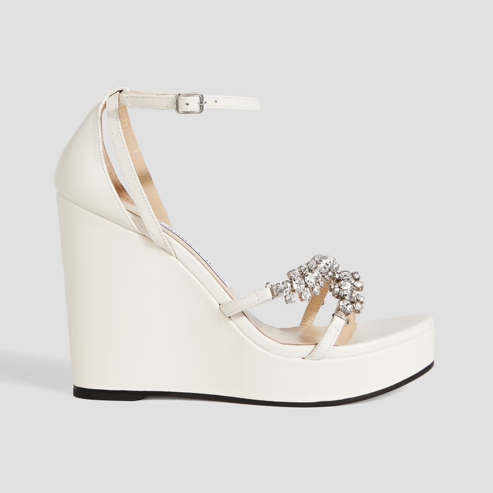 Jimmy choo wedge with crystal straps